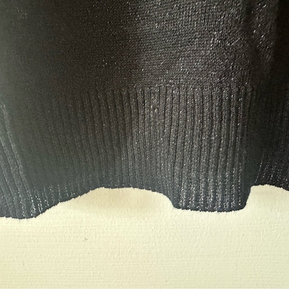 Hunter & Brown Cami, M, Black, spaghetti straps very sheer sparkly NWOT - Picture 2 of 8